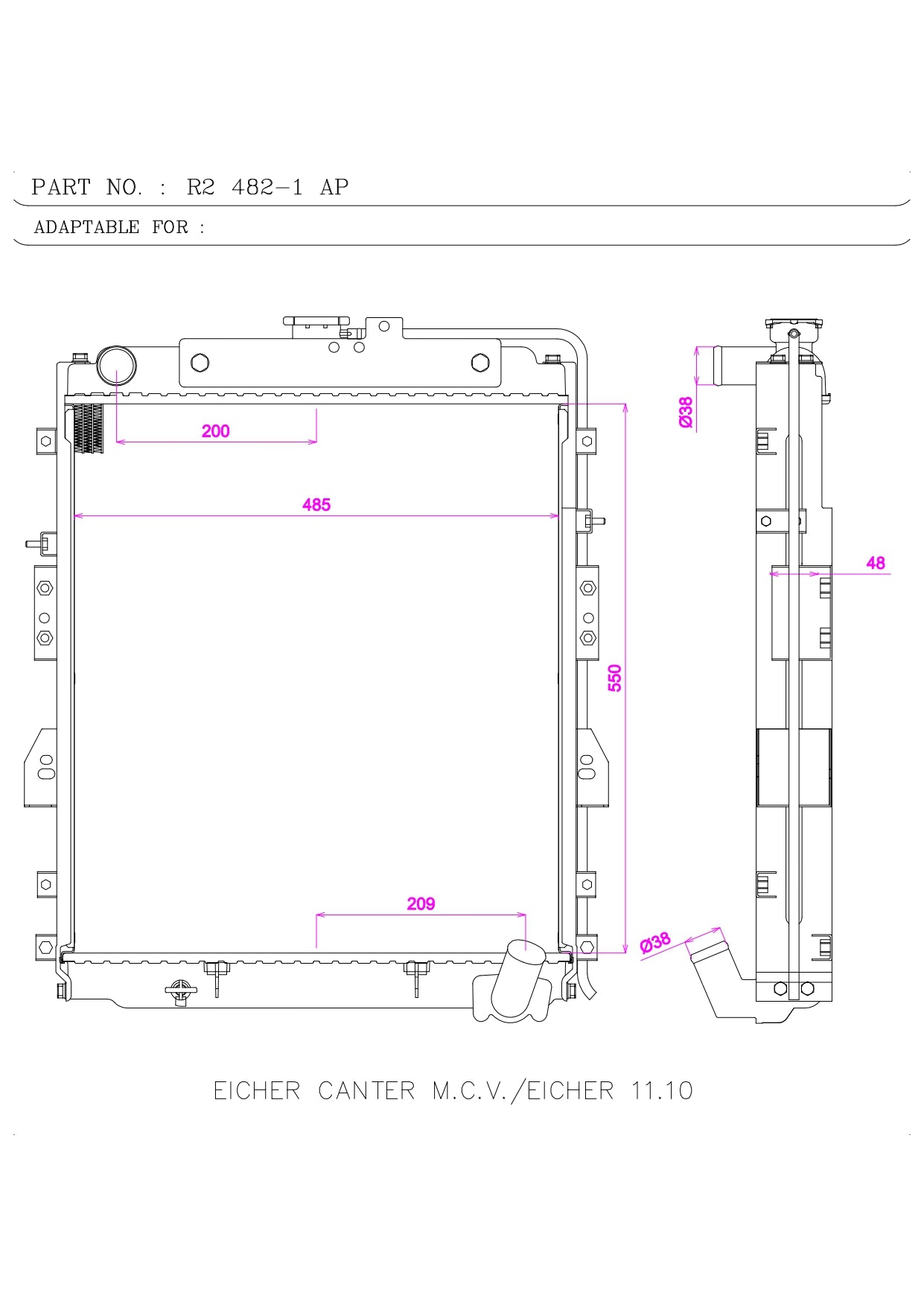 EICHER CANTER M.C.V./EICHER 11.10