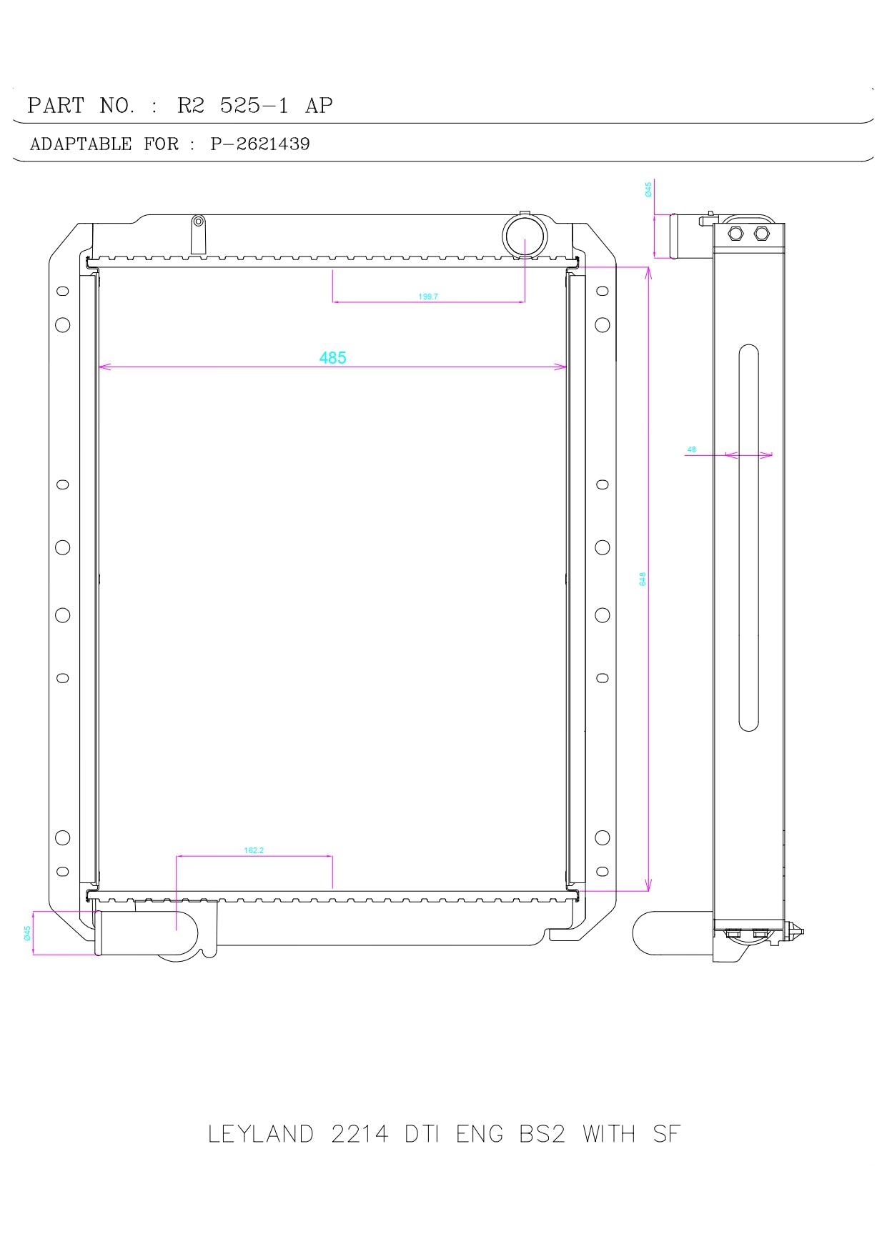 LEYLAND 2214 DTI ENG BS2 WITH SF