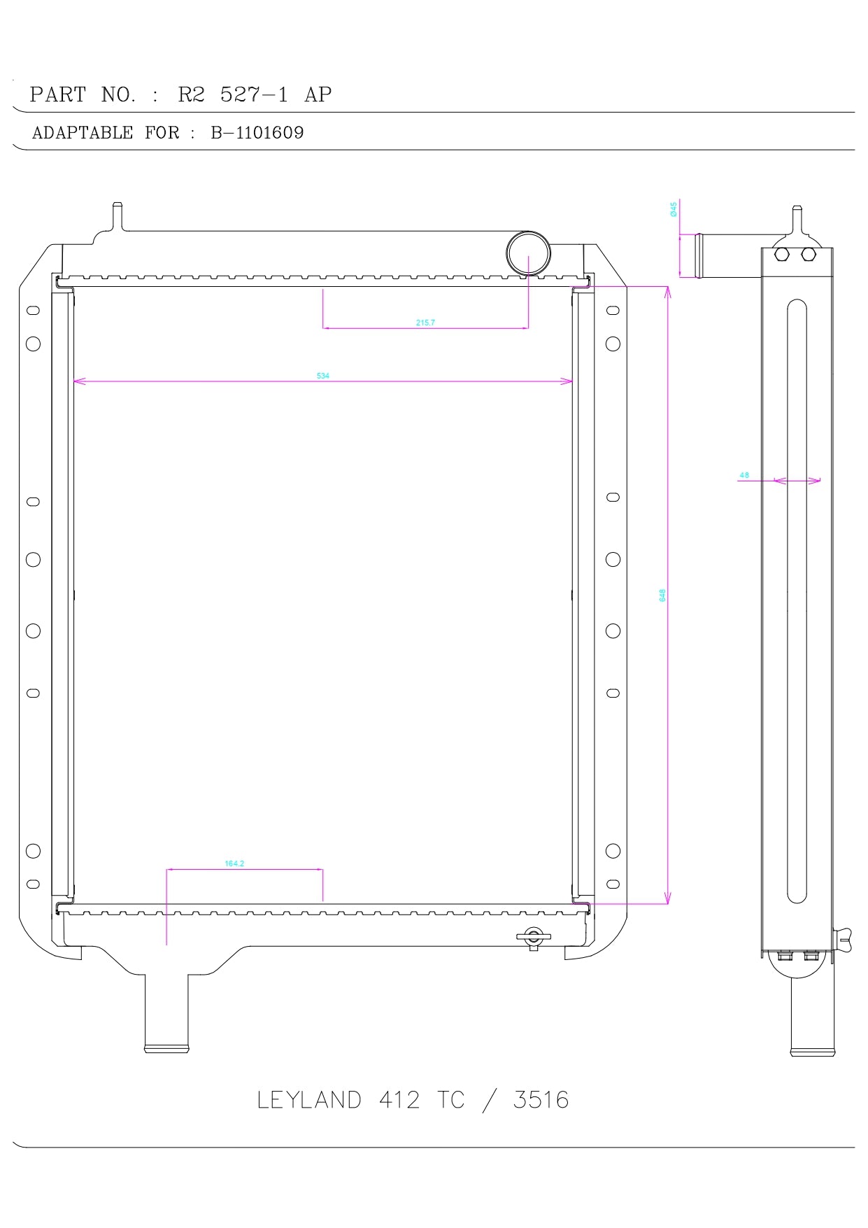 LEYLAND 412 TC / 3516