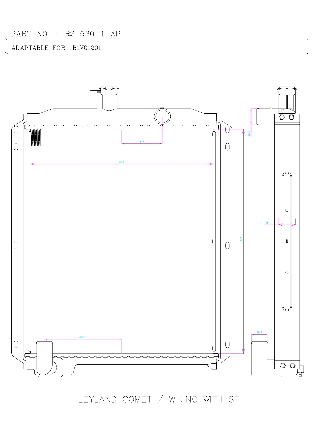 LEYLAND COMET / WIKING WITH SF