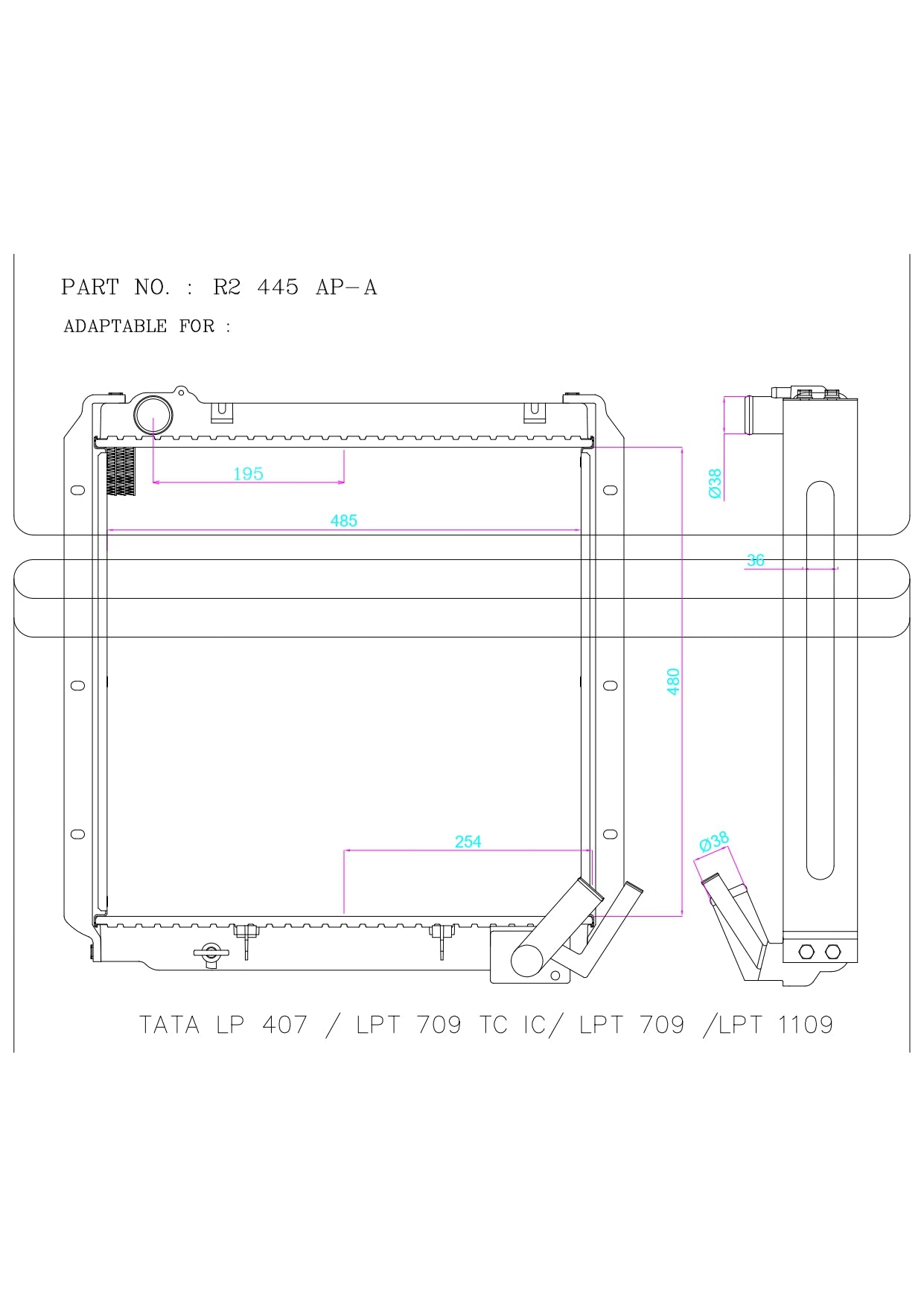 TATA LP 407 / LPT 709 TC IC/ LPT 709 /LPT 1109