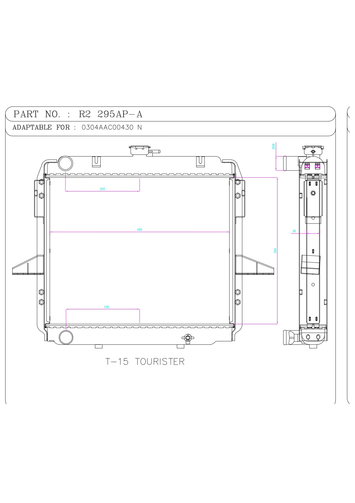 M & M T 15 TOURISTER