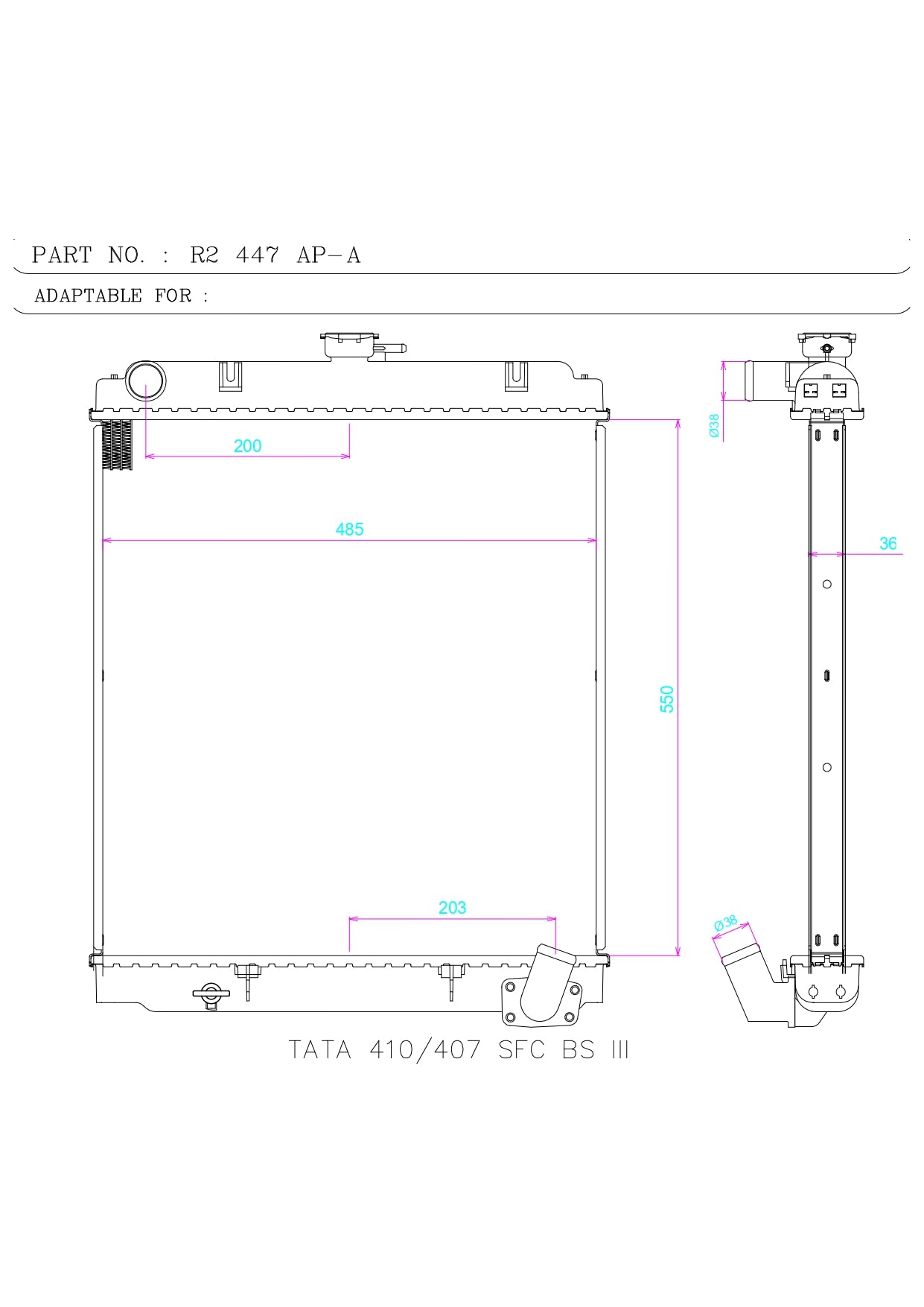 TATA 410/407 SFC BS III