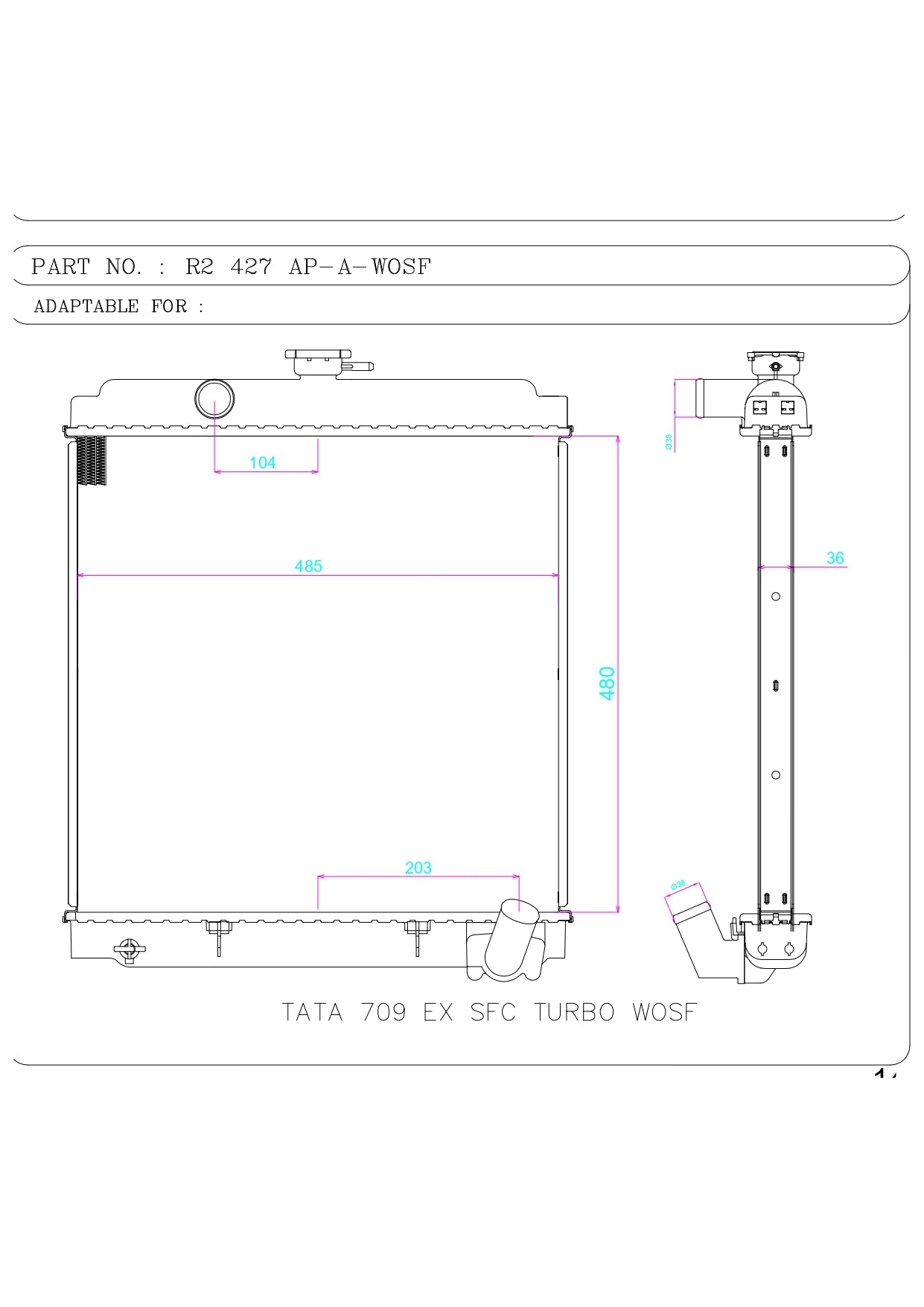 TATA 709 EX SFC TURBO WOSF
