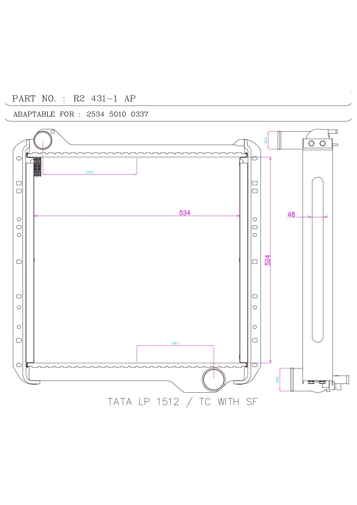 TATA LP 1512 / TC WITH SF