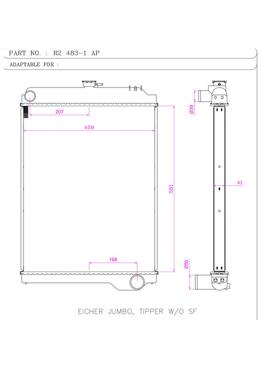 EICHER JUMBO, TIPPER W/O SF