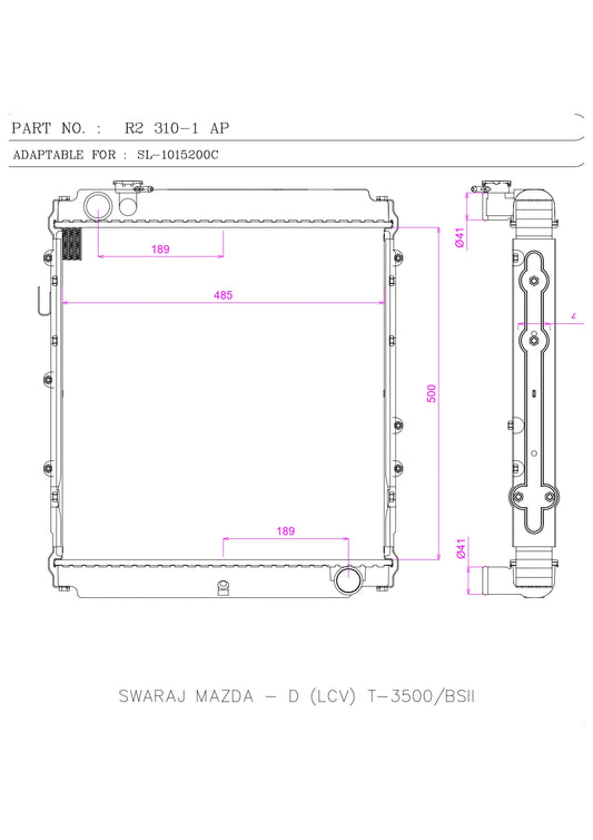 SWARAJ MAZDA - D (LCV) T-3500/BSII