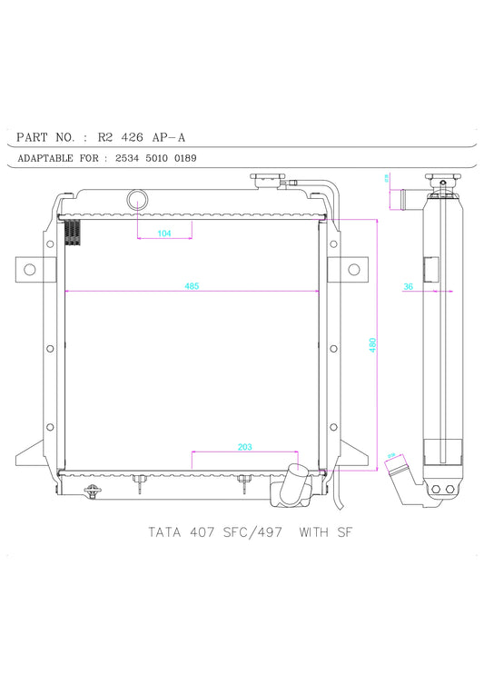TATA 407 SFC/497  WITH SF
