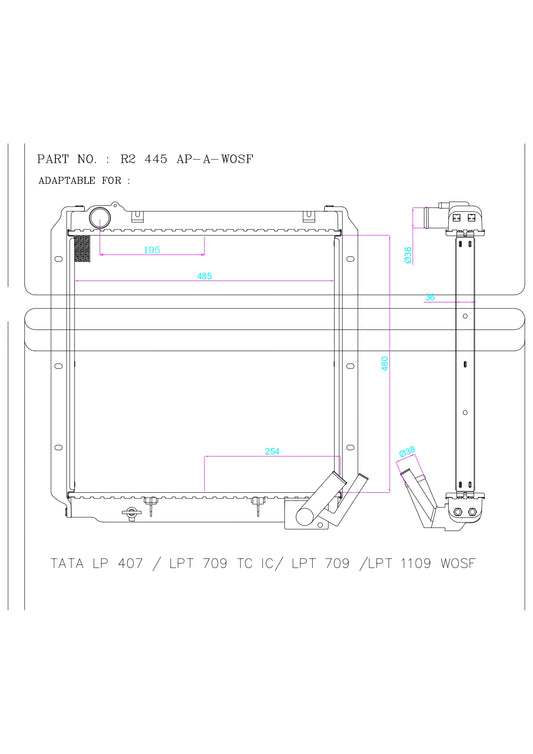 TATA LP 407 / LPT 709 TC IC/ LPT 709 /LPT 1109 WOSF